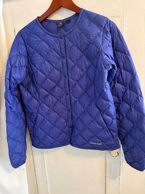 Mont-Bell Down Quilted Lightweight Jacket in Vibrant Blue